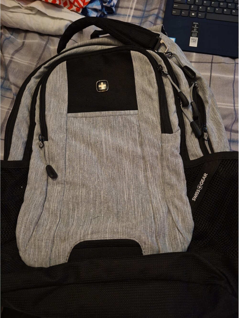 Swiss Gear Cecil 5505 Laptop Backpack Heather Grey 18-Inch